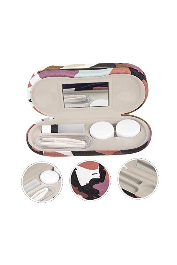 KOMBIUDA 1 Ensemble Étui À Lunettes À Double Usage Étui De Rangement De Lunettes De Soleil Lunettes DExtérieur Blanc Lunette