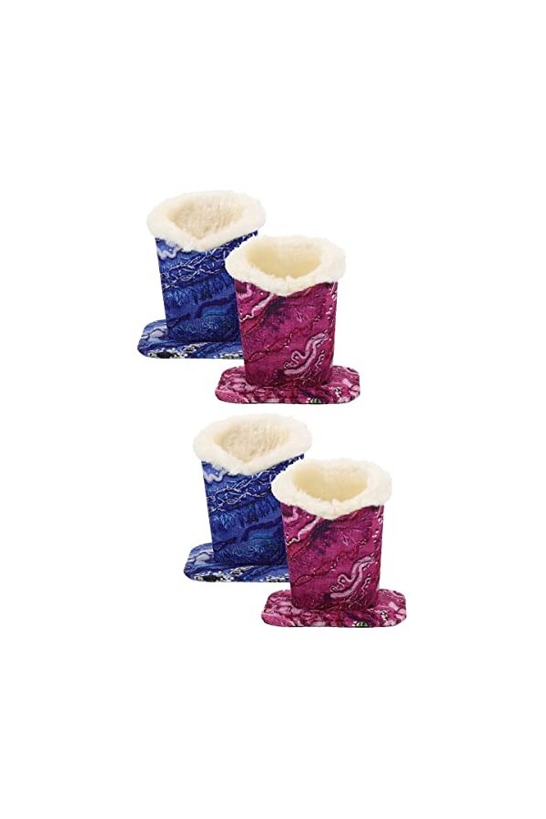 TOPBATHY 4 Pièces Support De Lunettes Décoratif Support Porte-lunettes Étui à Lunettes Souple Organisateur De Table De Chevet