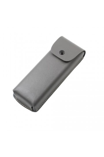 AGALUS Étui À Lunettes Étui À Lunettes Compact En PU Avec Étui En Plastique Intégré, Étui À Lunettes Portable, Petit Bouton D