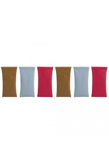 FRCOLOR 6 Pièces Sac à Lunettes Pochette Souple Pour Lunettes De Transport Pour Lunettes Organisateur Portatif De Lunettes De