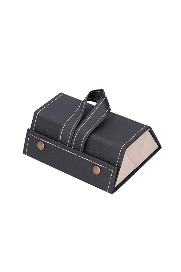 OUKENS Étui De Rangement Pour Lunettes De Soleil, étui à Lunettes De Soleil De Voyage En Cuir PU à 3 Emplacements Avec Couche