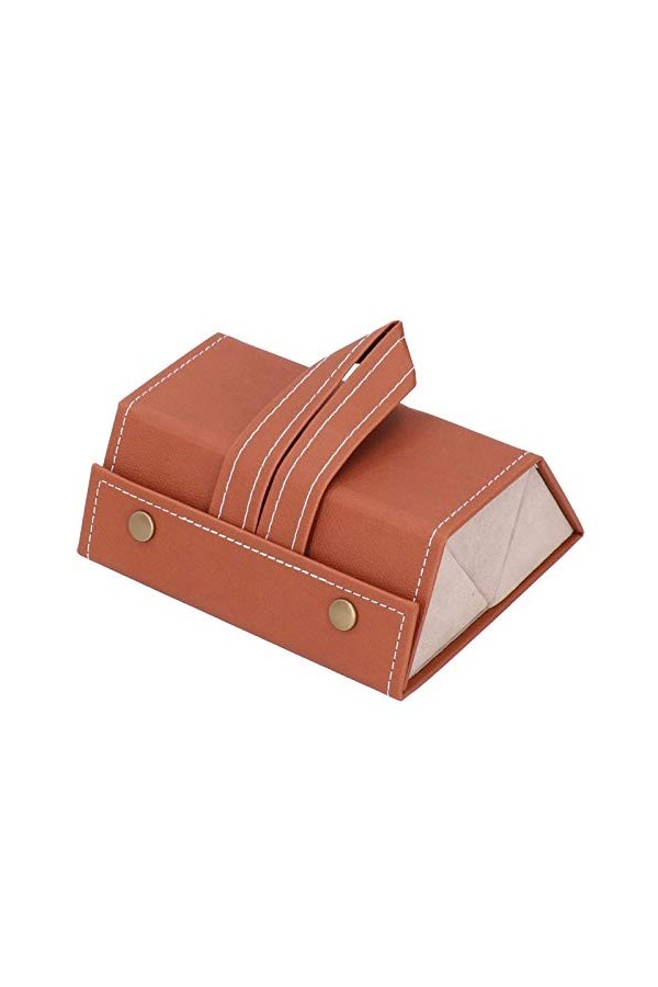 OUKENS Étui De Rangement Pour Lunettes De Soleil, étui à Lunettes De Soleil De Voyage En Cuir PU à 3 Emplacements Avec Couche