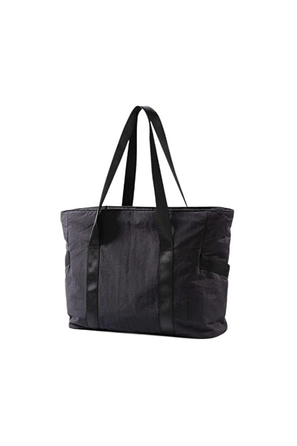 BAGSMART Sac fourre-tout pour femme - Grand sac à bandoulière avec boucle pour tapis de yoga - Pour gym, travail, école, rose