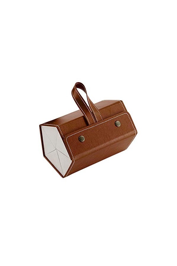 YO-HAPPY Organisateur de Voyage, 5 Fentes Pliable Plusieurs Lunettes de Soleil en Cuir PU Lunettes de Soleil étui pour Organi