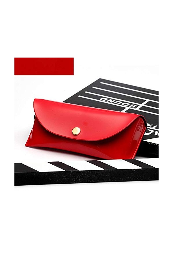 QLSGFBDIM Trousse à crayons étui à lunettes Lunettes de soleil portables étui à lunettes mode simple hommes et femmes en cuir