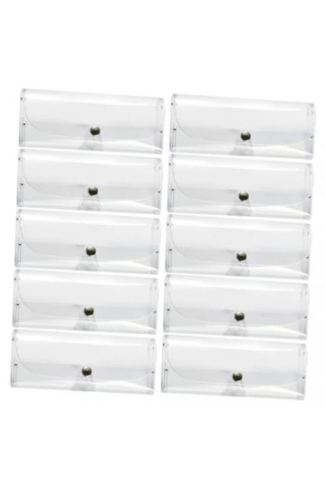 Gadpiparty 10 Pièces Étui à Lunettes Transparent Étui à Lunettes Mince Claires Conteneurs De Lunettes Étuis à Lunettes Pour H