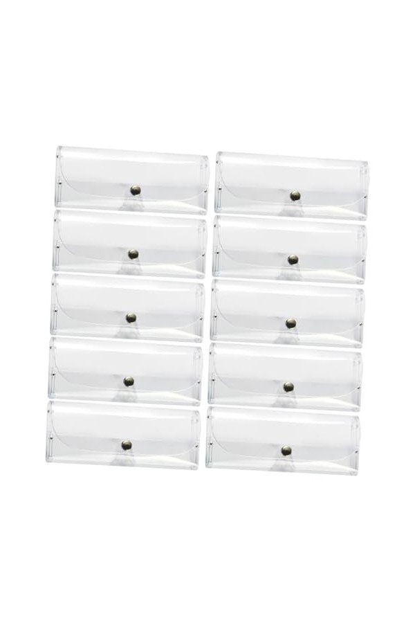 Gadpiparty 10 Pièces Étui à Lunettes Transparent Étui à Lunettes Mince Claires Conteneurs De Lunettes Étuis à Lunettes Pour H