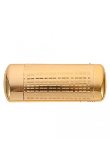 Étui à lunettes en aluminium rigide Boîte à lunettes portable en métal, doré, M