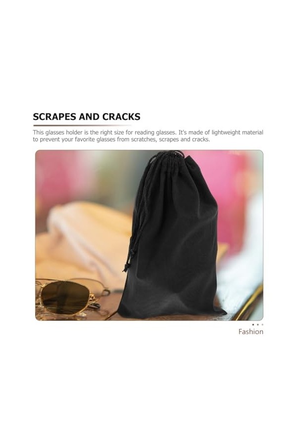INOOMP 12 Pièces Lunettes De Ski Lunettes Organisateur Pochette Lunettes De Soleil Cordon Sac Lecture Lunettes Pochette Lunet