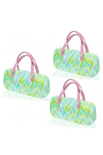 Healifty 3 Pièces En Cuir Pu Métal Implant Lunettes Métalliques Lunettes De Soleil Métalliques Pour Femmes Étui À Lunettes Po