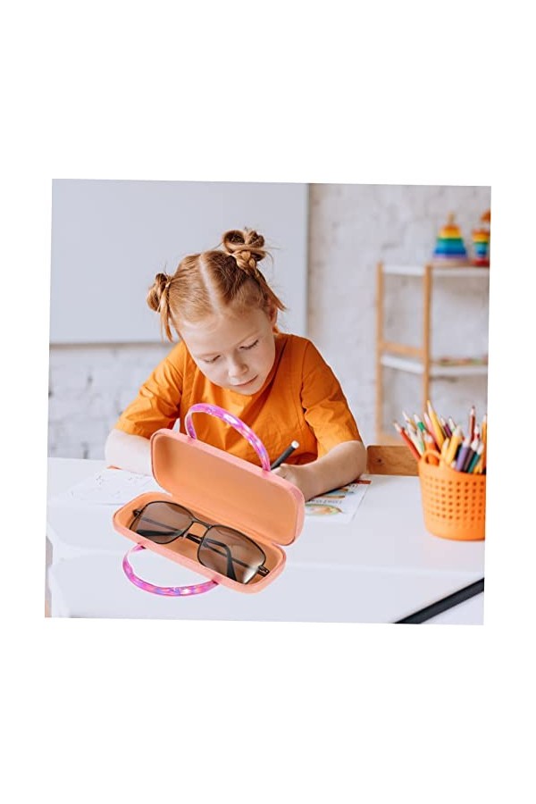 jojofuny 3 Pièces En Cuir Pu Implant Métallique Étui À Lunettes Mignon Étui À Lunettes De Soleil Pliant Étui À Lunettes De So