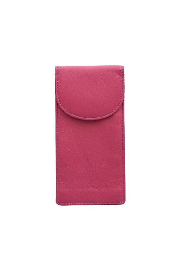 Mala Leather ODYSSEY Double Porte-étui à Lunettes 560_14 Fuchsia