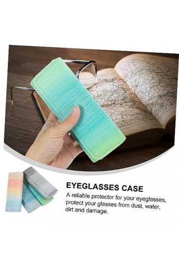 KOMBIUDA 4 Pièces À Lunettes Mince à Lunettes De Soleil De Voyage Boîte à Lunettes De Soleil Protecteur De Lunettes Porte-lun