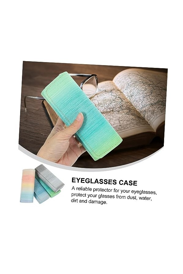 KOMBIUDA 4 Pièces À Lunettes Mince à Lunettes De Soleil De Voyage Boîte à Lunettes De Soleil Protecteur De Lunettes Porte-lun