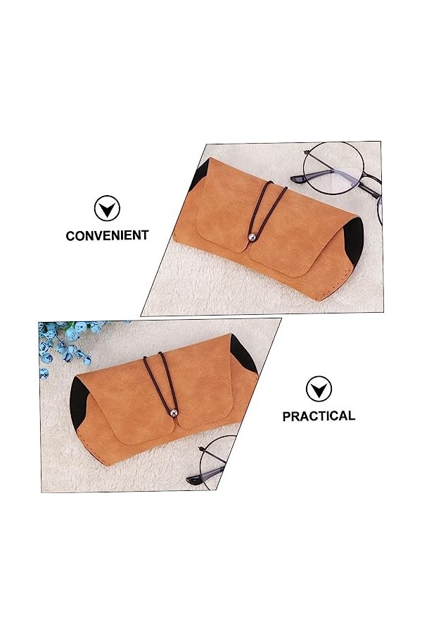 SOIMISS 4 Pcs Boîte De Rangement De Lunettes De Soleil Lunettes De Soleil Mâles Brassards En Cuir Nuances Pour Hommes À Lunet