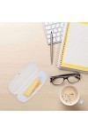 Lurrose Lot de 3 étuis de protection pour lunettes en PVC givré Transparent 15,5 x 6,5 x 3,5 cm