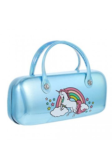 DECHOUS 3 Pièces Porte-Lunettes En Verre Pochette Rigide Organisateurs De Rangement Portables Pu Licorne Voyage Avec Étuis Lu