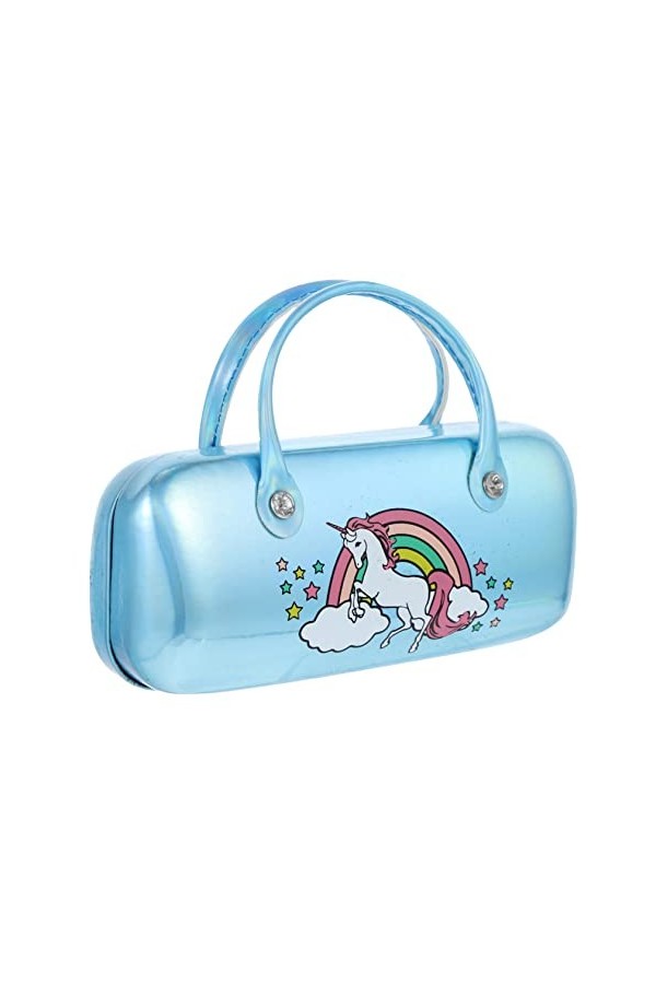 DECHOUS 3 Pièces Porte-Lunettes En Verre Pochette Rigide Organisateurs De Rangement Portables Pu Licorne Voyage Avec Étuis Lu