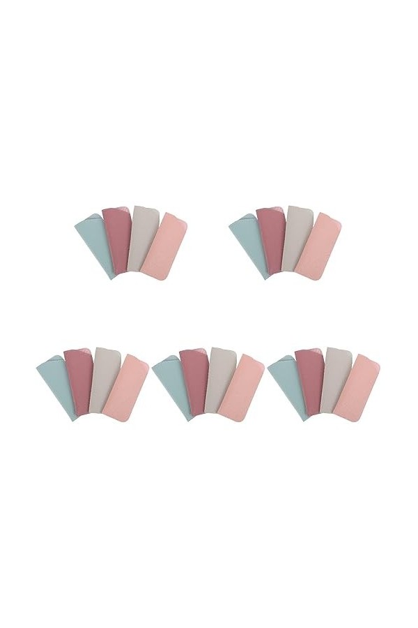 VALICLUD 20 Pièces Sacs De Rangement Pour Lunettes Lunettes Souples Étui À Lunettes En Cuir Pu Pour Lunettes Et Lunettes De S