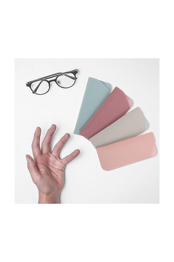 VALICLUD 20 Pièces Sacs De Rangement Pour Lunettes Lunettes Souples Étui À Lunettes En Cuir Pu Pour Lunettes Et Lunettes De S