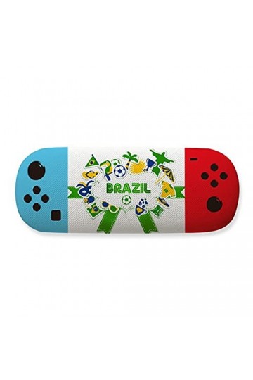 Étui de rangement pour lunettes de football Brésil