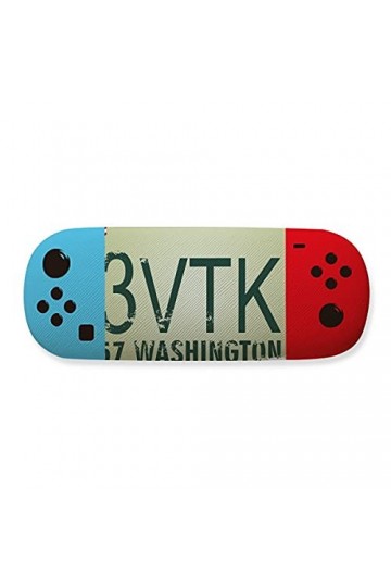 Étui de rangement pour lunettes avec numéro de voiture américain