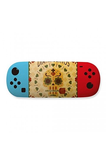 The Day Of The Dead Mexico Étui de rangement pour lunettes de jeu créatif