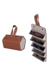 BORDSTRACT Lunettes Etui Lunettes, Étui à Lunettes avec 5 Compartiments, Pliable Organisateur De Lunettes De Soleil Pour Homm