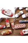 JUCACE Étuis à lunettes, pochette à lunettes de soleil, étui à lunettes, étui à lunettes à motif de chat, étui de protection 