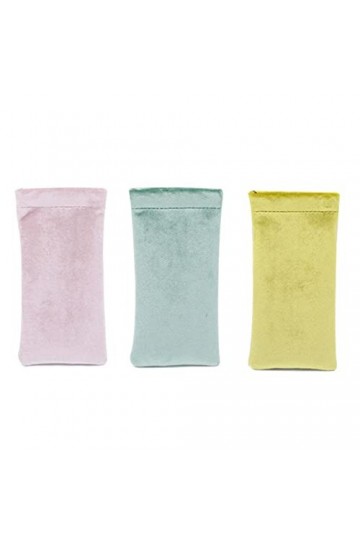 INGVY Étui à lunettes tendance portable pour lunettes de soleil Pochette en velours doux Étuis à lunettes de lecture Organisa