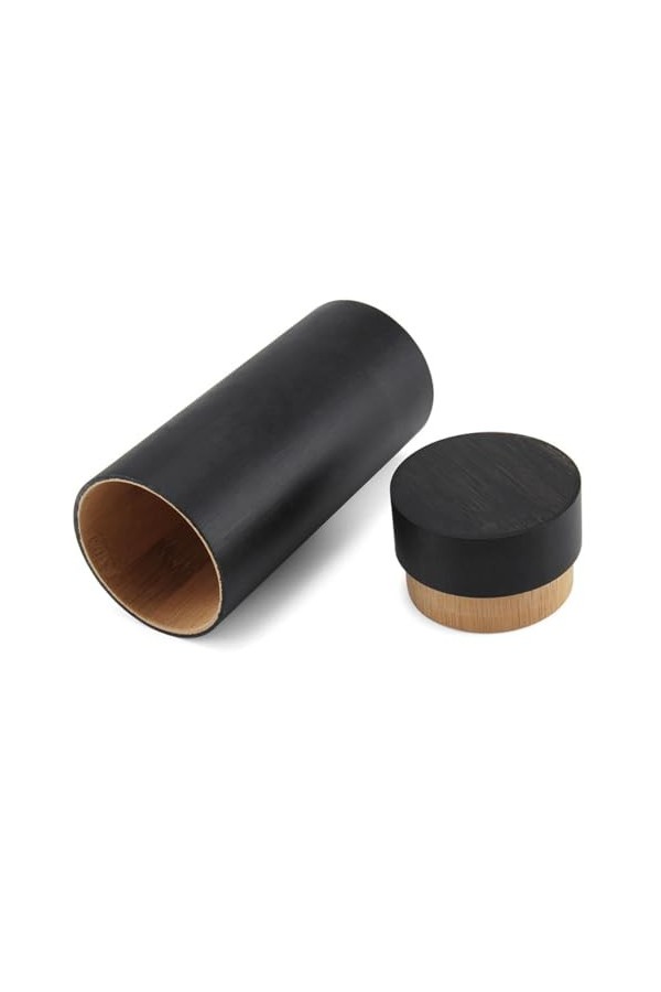 AYEXO Porte-lunettes en bois, étui cylindrique pour lunettes ou lunettes de soleil, cadeau pour les voyageurs, marron, taille