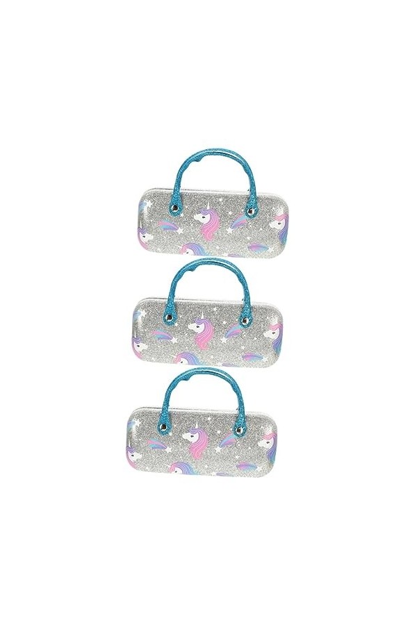 NIYANGLE 3 Pièces Lunettes De Soleil Créatif Avec Joli Motif De Lecture Pochette Pour Lunettes Sac À Main Pour Lunettes Porta