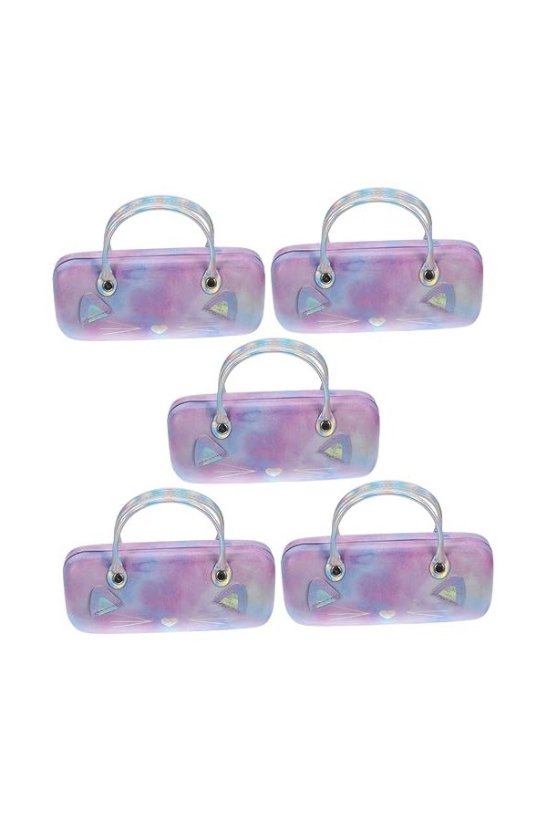 NIYANGLE 3 Pièces Lunettes De Soleil Créatif Avec Joli Motif De Lecture Pochette Pour Lunettes Sac À Main Pour Lunettes Porta