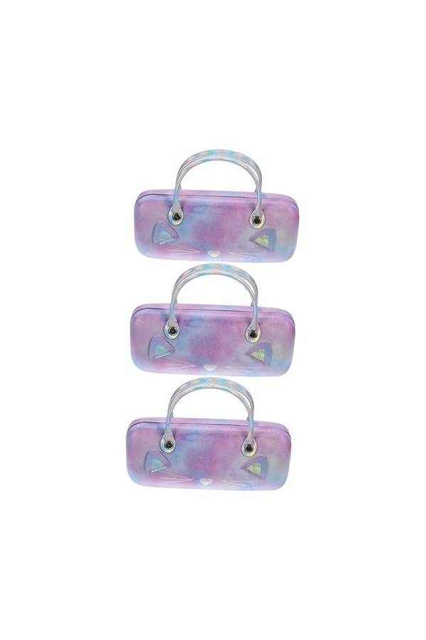 NIYANGLE 3 Pièces Lunettes De Soleil Créatif Avec Joli Motif De Lecture Pochette Pour Lunettes Sac À Main Pour Lunettes Porta