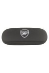 Arsenal FC Glasses Hard Protective Case for Men Or Women Étuis à Lunettes Mixte Adulte, Black & Red/Clear