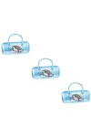 Garneck 3 Pièces Étuis Support Pour Titulaires Dessin Animé Dur Pu Stockage Lunettes De Soleil Portable Récipient Motif Conce