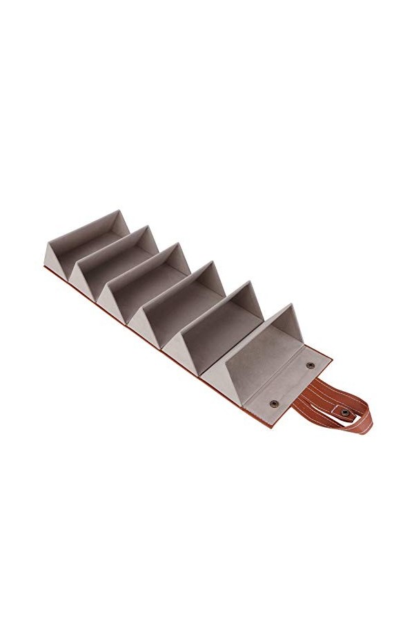 Organisateur de Lunettes de Soleil, Boîte à Lunettes de Soleil Pliable, Vitrine à Lunettes, étui à Lunettes de Voyage avec 6 