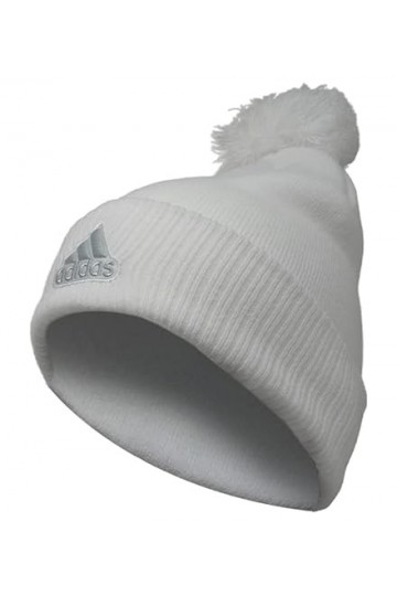 adidas Originals Cuffed Pom Beanie White/Light Grey 