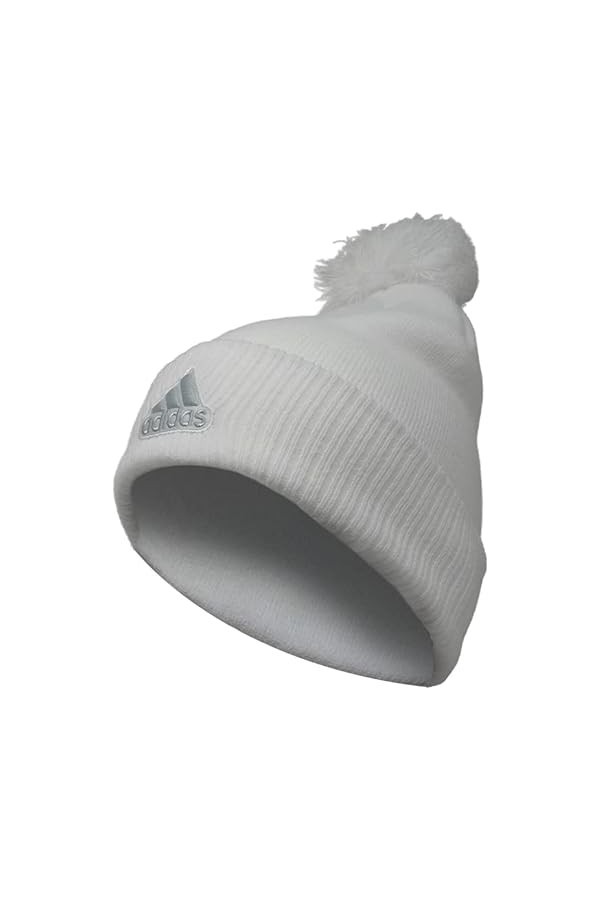 adidas Originals Cuffed Pom Beanie White/Light Grey 