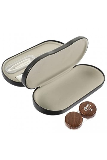 DIKACA 1 Ensemble Étui À Lunettes À Double Usage Étui À Lunettes Double Couche Voyage Deux En Un Étui À Lunettes Contact Kit 