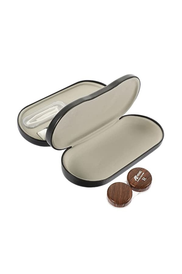DIKACA 1 Ensemble Étui À Lunettes À Double Usage Étui À Lunettes Double Couche Voyage Deux En Un Étui À Lunettes Contact Kit 