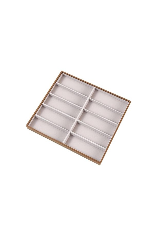 Milageto Plateau à lunettes, organisateur de rangement de lunettes, plateau dexposition de lunettes, plateau daffichage pou