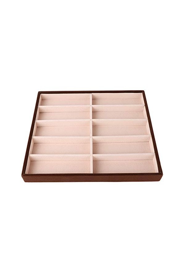 Cryfokt Boîte à Lunettes de Soleil, Boîte à Lunettes Moderne pour Organisateur de Lunettes, 10 Grilles écologiques pour Affic