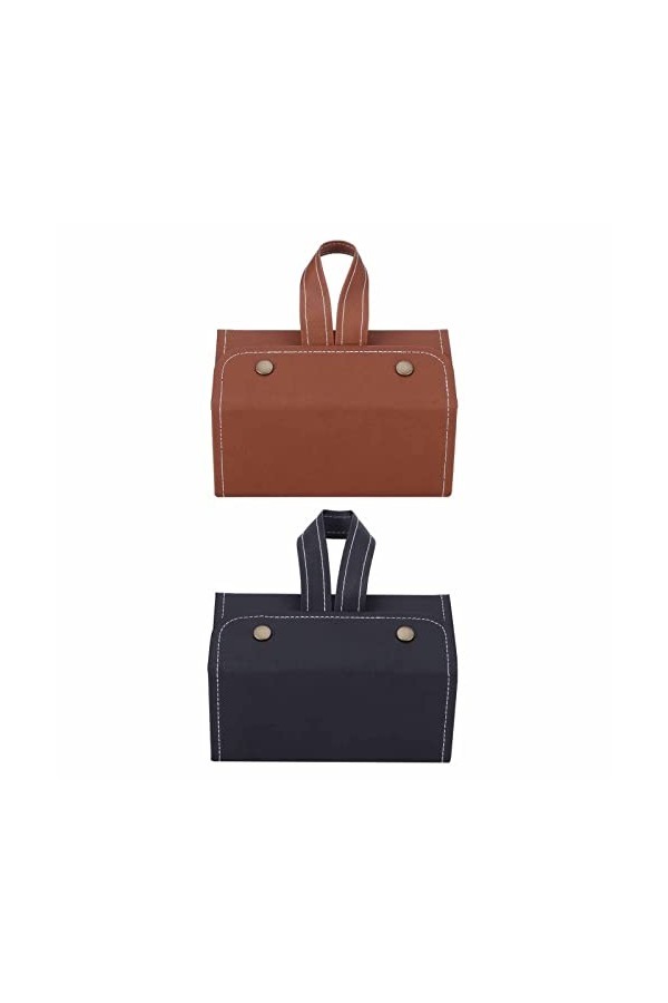 Yousiliang Étui De Rangement Pour Lunettes En Cuir, Organisateur De Lunettes De Soleil De Voyage à 5 Emplacements, Boîte De R