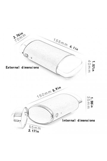 UNNS Boîtier de Verres en métal Portable Anti-Pression Unisexe Glasse Boîte de Rangement des Verres Color : F 