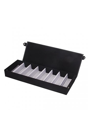 misppro Boîte de rangement verrouillable à 8 compartiments pour lunettes de soleil