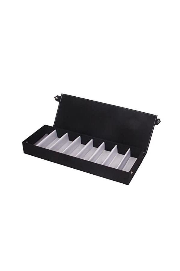 misppro Boîte de rangement verrouillable à 8 compartiments pour lunettes de soleil