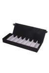 misppro Boîte de rangement verrouillable à 8 compartiments pour lunettes de soleil