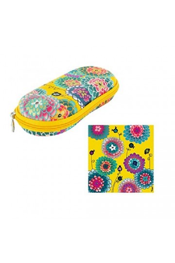 pylones - Boîte à Lunette et son Tissus Microfibre Assorti - Dahlia