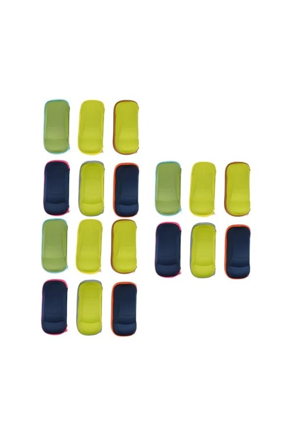 SHERCHPRY Lot de 18 étuis à lunettes pour femmes et enfants - Organiseur de lunettes de soleil - Étui rigide pour lunettes de